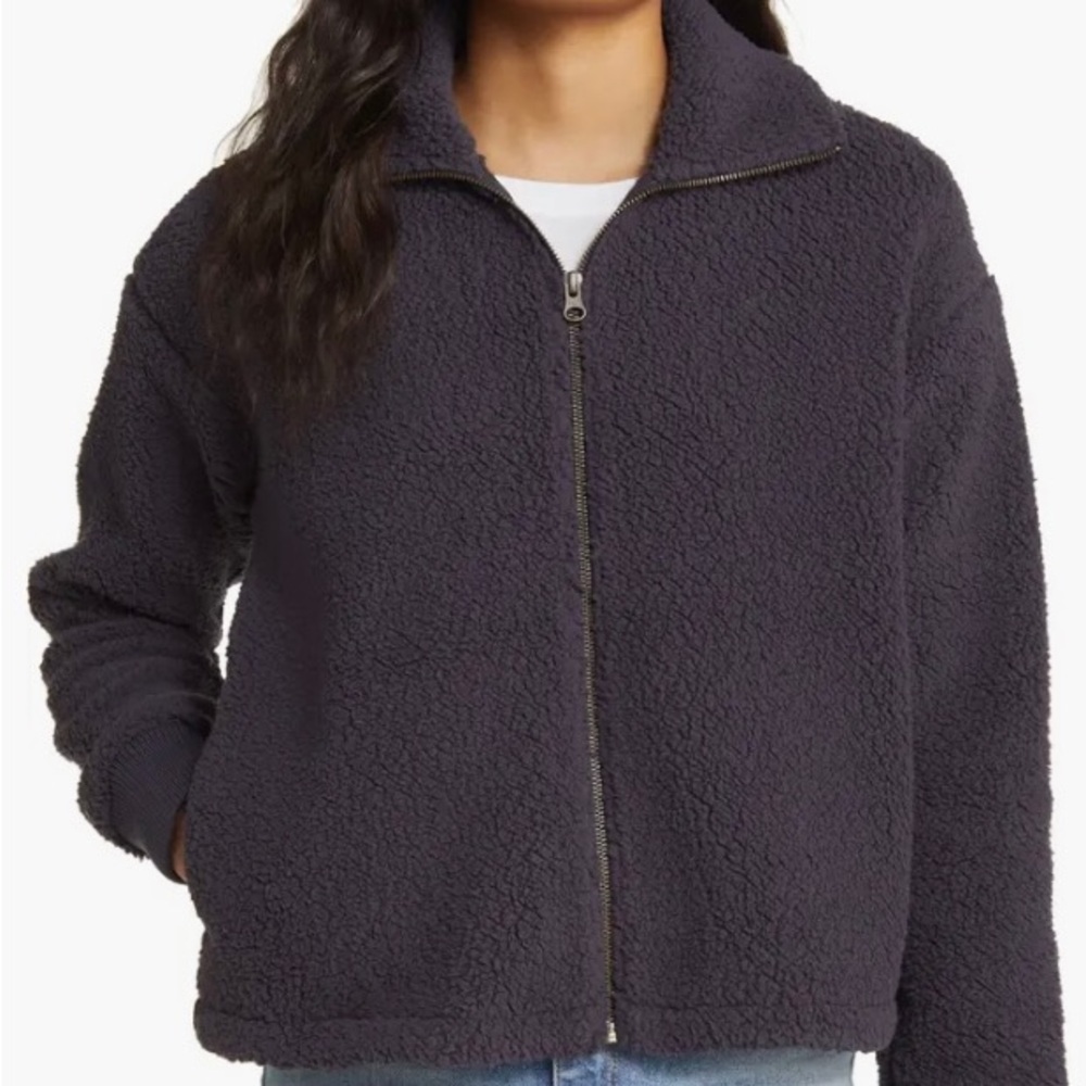 Caslon Brushed Fleece Jacket